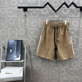 Louis Vuitton LV Shorts Full Letter Print logo Five-point Shorts25ss New Drawstring Casual Summer Pants American Style5Two-in-One Casual Sweatpants for Men and Women, Pure Cotton Joggers