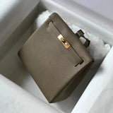 Hermes men's bag Top version 【Handmade】Herme Emma Classic Women's KellyAdo Backpack togo Leather Hand-Stitched Kelly Small Backpack22cm Shoulder Messenger Bag Portable Women's Bag Backpack Schoolbag