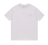 LOEWE T-shirt Classic Chest Embroidery logo round Neck Short Sleeve25ss New Pure Cotton Unisex Style T T-shirt OS Loose Fit Base Shirt Top Half Sleeve T-Shirt