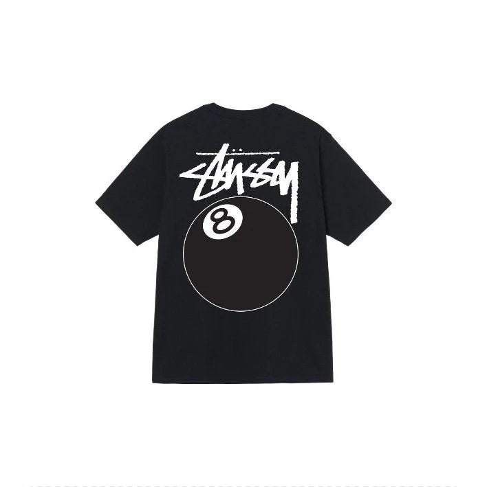 Stussy T-shirt Top Version Fashion Brand Plush Dice Summer Men's and Women's Same Style Short Sleeve T T-shirt