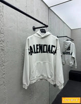 Balenciaga Hoodie New Letter Printing logo Casual Long-Sleeved Hooded Sweater Men's Top Women's