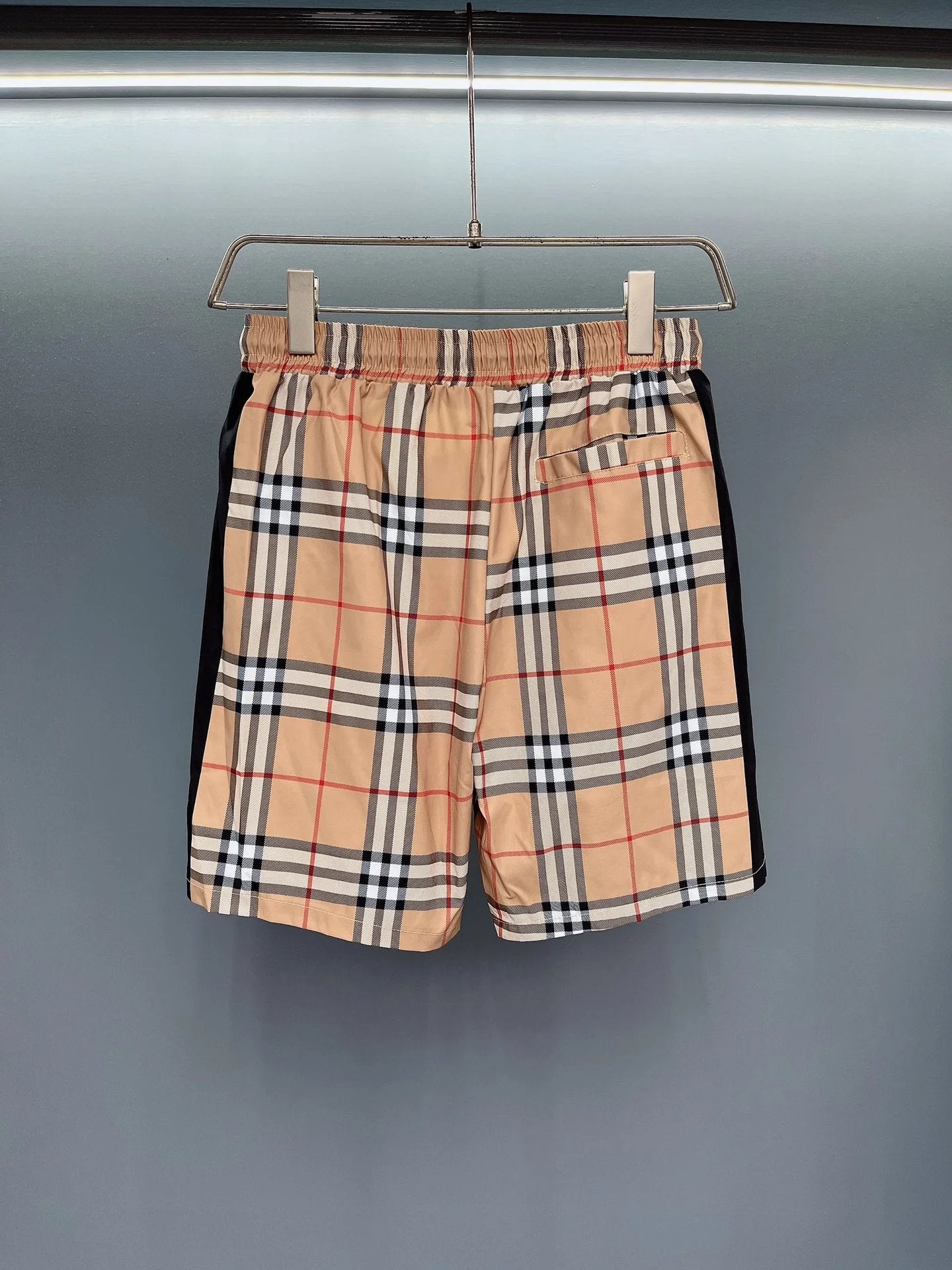 Burberry Shorts Allover Plaid Print logo Beach Shorts25ss New Men's and Women's Casual Trendy Brand Five-Point Shorts os Loose Quick-Dry Large Shorts5Pants