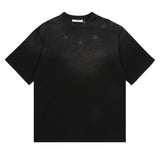 Givenchy T-shirt Five-pointed Star Print on the Chest logo round Neck Short Sleeve25ss New Pure Cotton Unisex Style T Casual T-Shirt Base Layer Shirt OS Loose Fit Half Sleeve Top Plus Size