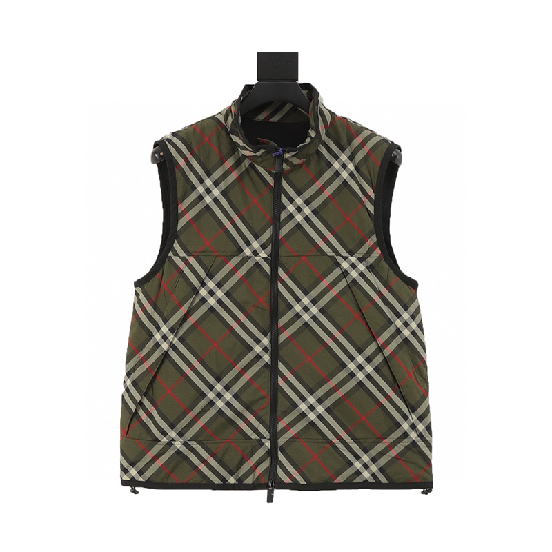 Burberry Down jacket 24Fw Lining Horse Line Pattern Plaid Thin Cotton Vest for Men and Women