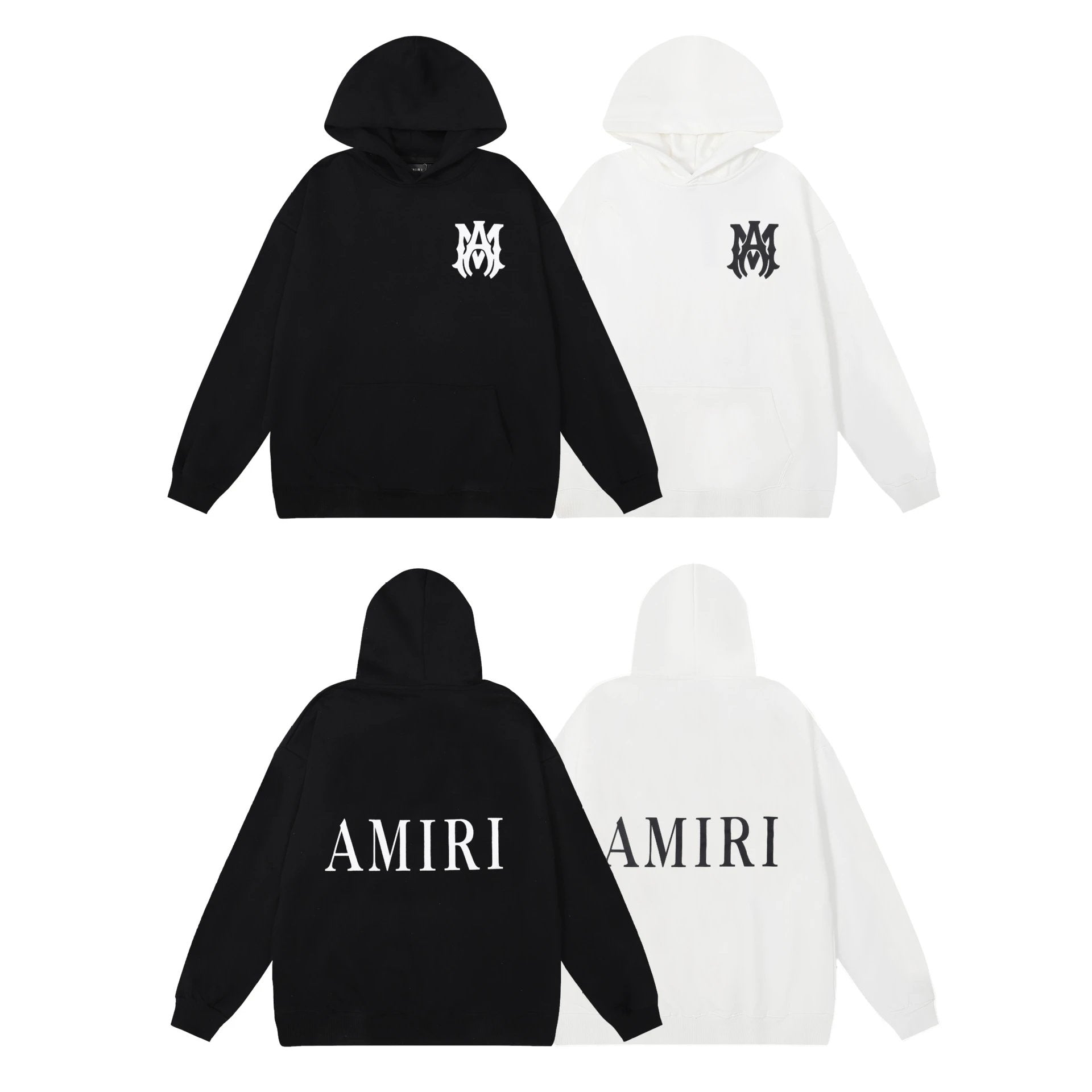 Amiri Hoodie 2024Autumn and Winter New European and American Fashion Brand HOODIESWEATS Hooded Sweater for Men and Women