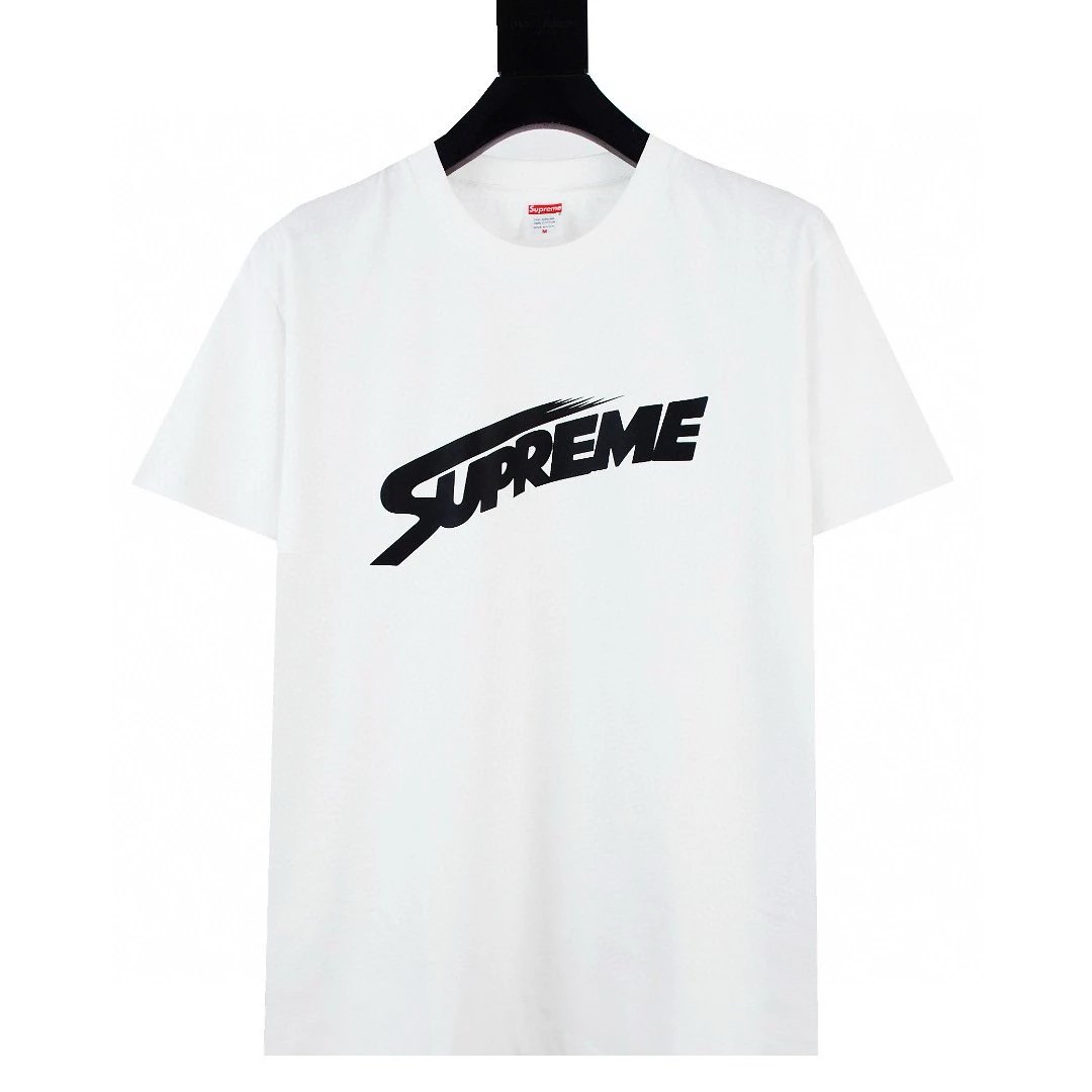 Supreme T-shirt Top Version Counter Same Style Pure Cotton Summer Men's and Women's Same Fashion Loose All-Matching2024New Short Sleeve T T-shirt