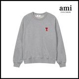 Ami Hoodie Ami Hoodie Couple Suit Classic Love Cotton Loose round Neck Raglan Hooded Sweater Leisure Tappered Trousers-CY