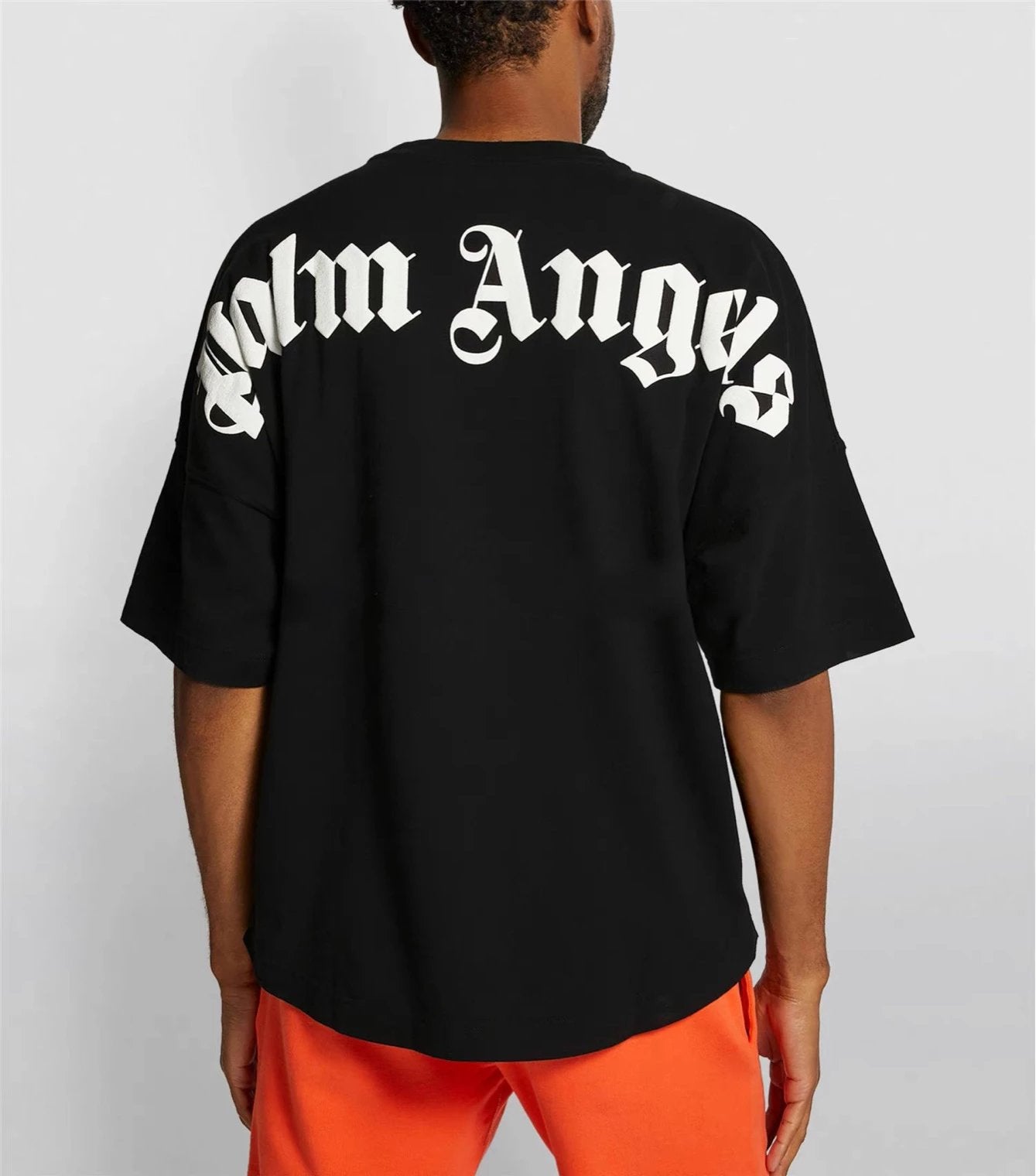 Palm Angels T-shirt Top Version Brown Blue Broken Bear round Neck Short Sleeve Printed Loose Half Sleeve Couple High Street American Style T T-shirt