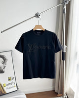 Louis Vuitton LV T-shirt Chest Handwritten Letter Rivet Pattern Embroidery logo round Neck Short Sleeve25ss New pure cotton T Unisex T-Shirt OS Drop Shoulder Loose Fit Base Shirt Top T-Shirt Short Sleeve