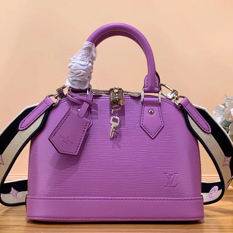 Louis Vuitton LV Women's Bag Top version Classic Chessboard Plaid Presbyopic Shell Bag Handbag Crossbody Shoulder Bag23New Water Ripple Cowhide Series New Handbag Shell Bag Women's Bag
