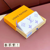 Louis Vuitton LV Wallets/Clutches Top version 【**Version】24Early Spring New Zipper Wallet Zipper Card Holder Coin Purse Women's Wallet M60574M69794