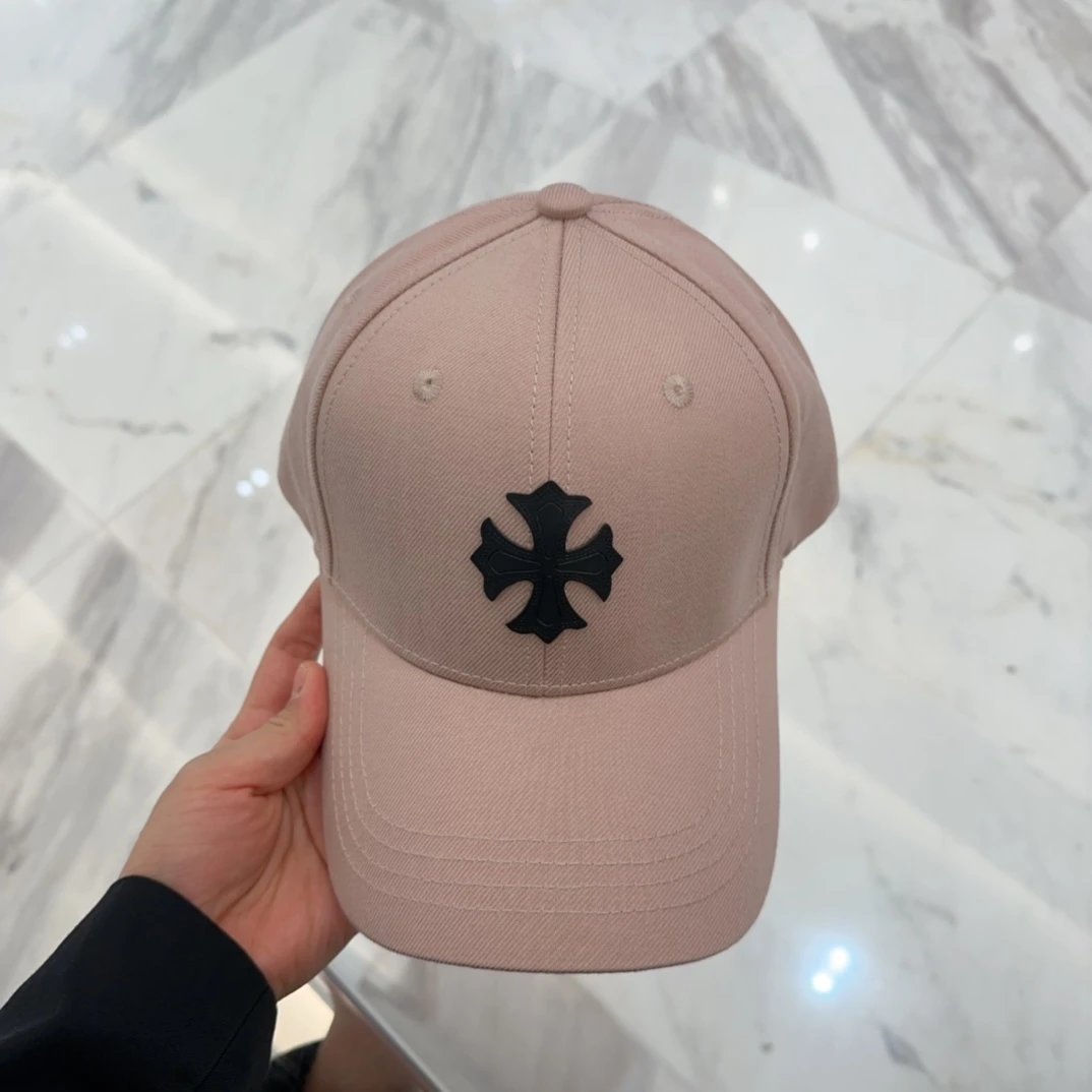 Chrome Hearts Hat logo Baseball Cap Sunshade Sun Protection Duckbill Cap Slimming Face Curved Brim Versatile Large Head Circumference Sports Hat Unisex Couple Style
