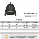 Dior Hoodie Water-Washing Embroidery Letter Crew Neck Sweater for Men and Women