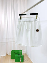 Gucci Shorts Front Body Double G Letter Embroidery logo Five-point Shorts25ss New Drawstring Casual Summer Pants American Style5Two-in-One Casual Sweatpants for Men and Women, Pure Cotton Joggers