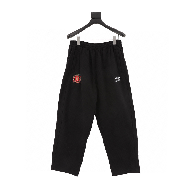 Balenciaga Sweatpants Football Manchester United Knitted Trousers for Men and Women