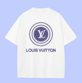 Louis Vuitton LV T-shirt Chest Brand Logo Print logo round Neck Short Sleeve25ss New Pure Cotton Unisex Style T T-shirt OS Loose Fit Base Shirt Half Sleeve T-Shirt Top Half Sleeve