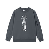 CP Company Hoodie 2024Autumn and Winter New CP Glasses Trendy Brand Solid Color Hoodie Men's and Women's Same Loose Long Sleeve