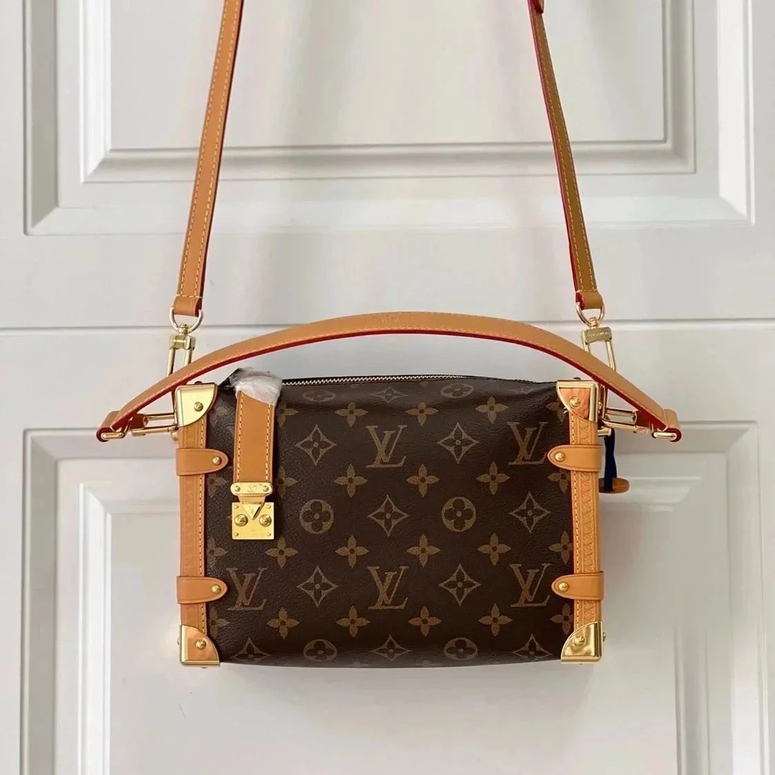 Louis Vuitton LV Women's Bag Top version Silk Screen2023Early Spring Series Handbag Full Cowhide