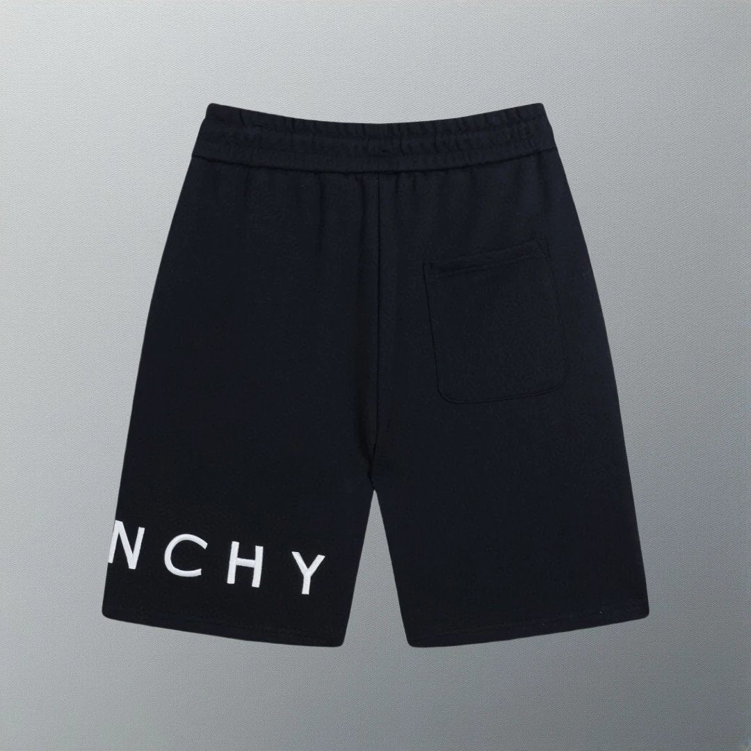 Givenchy Shorts Front and Back 3D Brand Letter Embroidery logo Five-point Shorts25ss New Drawstring Casual Summer Pants American Style5Two-in-One Casual Sweatpants for Men and Women, Pure Cotton Joggers