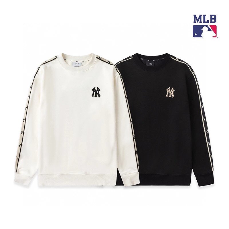 MLB Hoodie Top Version Couple Retro for Men and Women logo Pullover Sweater Casual Trendy Autumn and Winter