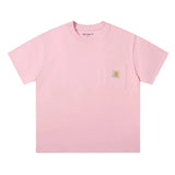 Carhartt T-Shirt Top Version Short Sleeve T T-shirt Men's and Women's Same Spring and Summer Classic Couple Fashion Pocket