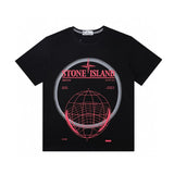 Stone Island T-shirt Top Version Counter Same Style Pure Cotton Summer Men's and Women's Same Fashion Loose All-Matching2024New Short Sleeve T T-shirt