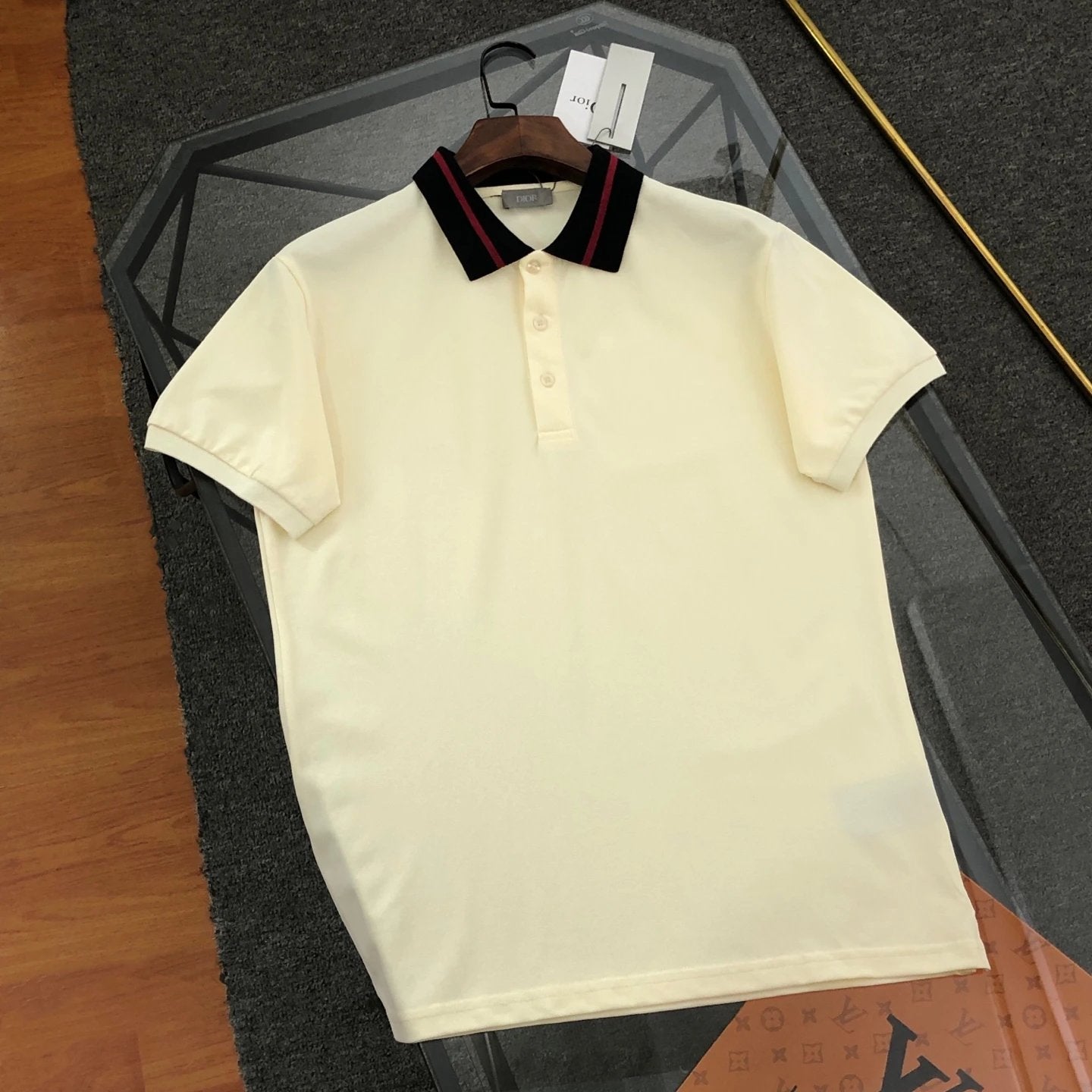 Dior T-shirt Neckline Letters logo Embroidery POLO Shirt Lapel Short Sleeve25ss New Unisex Summer Short Sleeve OS Loose T Business Half Sleeve Shirt Plus Size T-Shirt