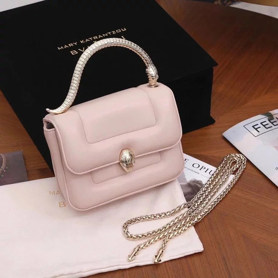 BVLGARI Bag Top version 291070SERPENTI Series MARYKATRANTZOU Bag Decorated with a Snake's Head Snake Head Women's Bag Handle Chain Shoulder Bag Messenger Bag Handbag