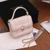 BVLGARI Bag Top version 291070SERPENTI Series MARYKATRANTZOU Bag Decorated with a Snake's Head Snake Head Women's Bag Handle Chain Shoulder Bag Messenger Bag Handbag