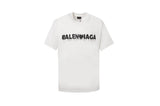 Balenciaga T-shirt Melted Letters on the Chest logo Round neck short-sleeve pure cotton T Unisex T-Shirt OS Loose Fit Base Shirt Summer New Casual Simple T-Shirt