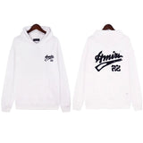 Amiri Hoodie Fashion Brand Sweater Paint-Splashing Style Graffiti Embroidered Hoodie Couple Coat