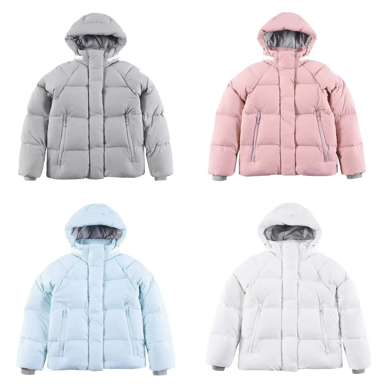 Canada Goose Down Jacket Top Version Pastel White Logo Women's Parka Coat down Jacket