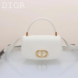 Dior Women's Bag Top version 【Treasure Item】24New30MontaigneAvenue Series Montian Cowhide Handbag Shoulder Messenger Bag Women's Bag