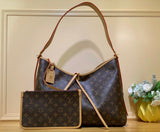 Louis Vuitton LV Women's Bag Top version Cream Blue Taro Purple Light Pink Tote Bag Handbag Underarm Bag Shoulder Handbag Women's Bag Medium Handbag Black Denim Denim Tote Bag
