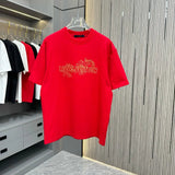 Louis Vuitton LV T-shirt Front Embroidery Iconic logo round Neck Short Sleeve25ss New Pure Cotton Unisex Style T T-shirt OS Loose Fit Base Shirt Top Half Sleeve T-Shirt