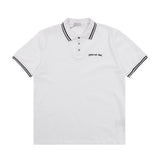 Dior T-shirt Handwritten Letters on the Chest logo Embroidery POLO Shirt Lapel Short Sleeve25ss New Unisex Style OS Loose T Summer Half Sleeve Business Shirt Plus Size T-Shirt