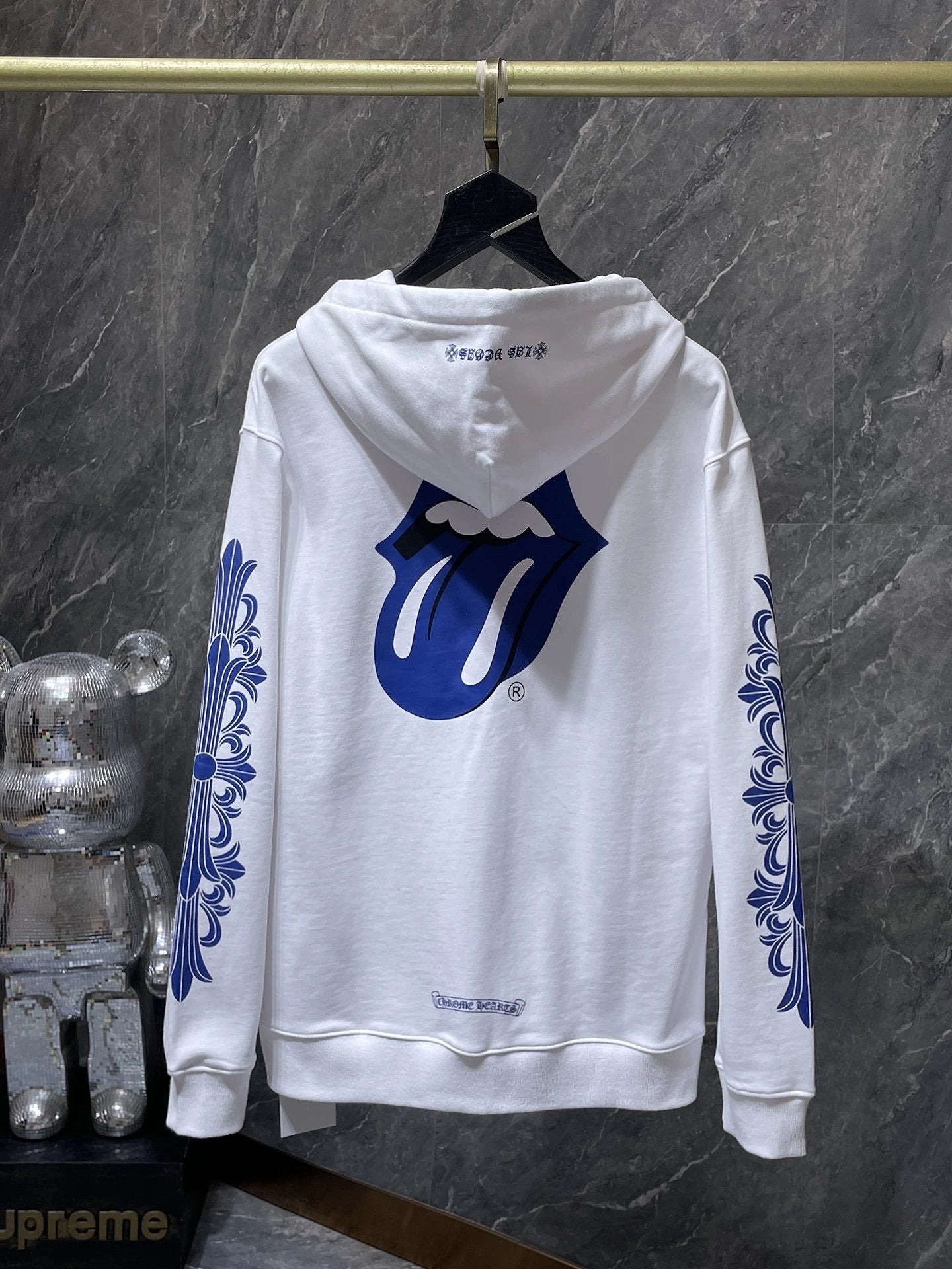 Chrome Hearts Hoodie Cross Hooded Sweater Loose Men's and Women's Zipper Hoodie