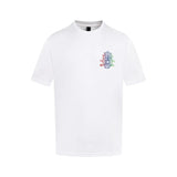 Chrome Hearts T-shirt Backside Print logo round Neck Short Sleeve25ss New Pure Cotton Unisex Style T Casual T-Shirt Base Layer Shirt OS Loose Fit Half Sleeve Top Plus Size