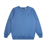 Ralph Lauren Hoodie Top Version Standard Embroidery Men's and Women's Same Style Leisure Pullover round Neck Sweater Long Sleeve Top