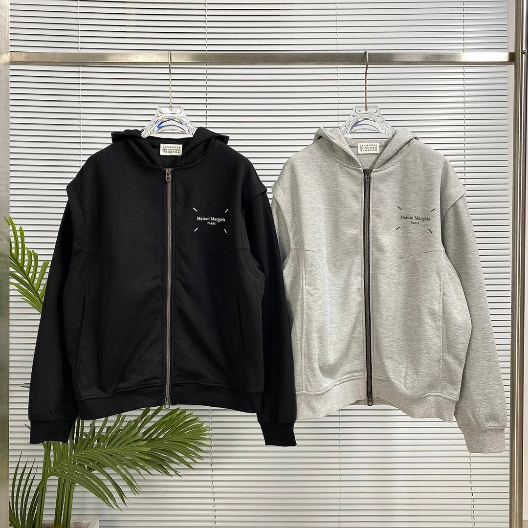 Maison Margiela Hoodie Zipper Hoodie Sweatshirt Jacket Top Unisex Sports Casual Loose Fit Versatile