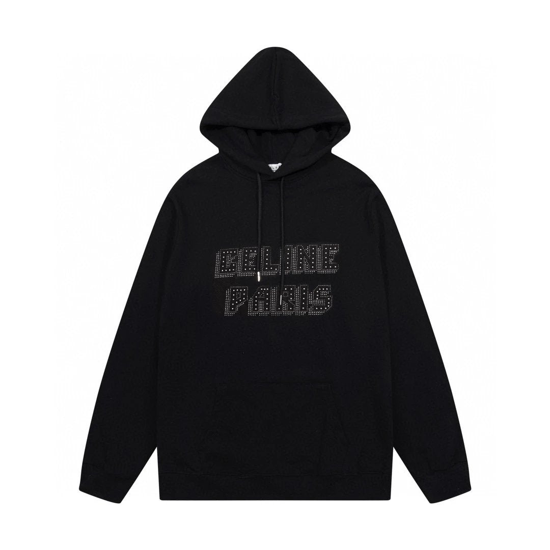 Celine Jackets Classic Capsule Series Zip-Up Hoodie Sweatshirt Unisex Sports Casual OS Loose fit versatile style