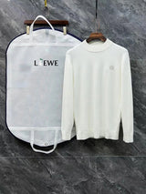 LOEWE Sweater Classic Logo Logo Half Turtleneck Sweater Unisex Inner and Outer Wear