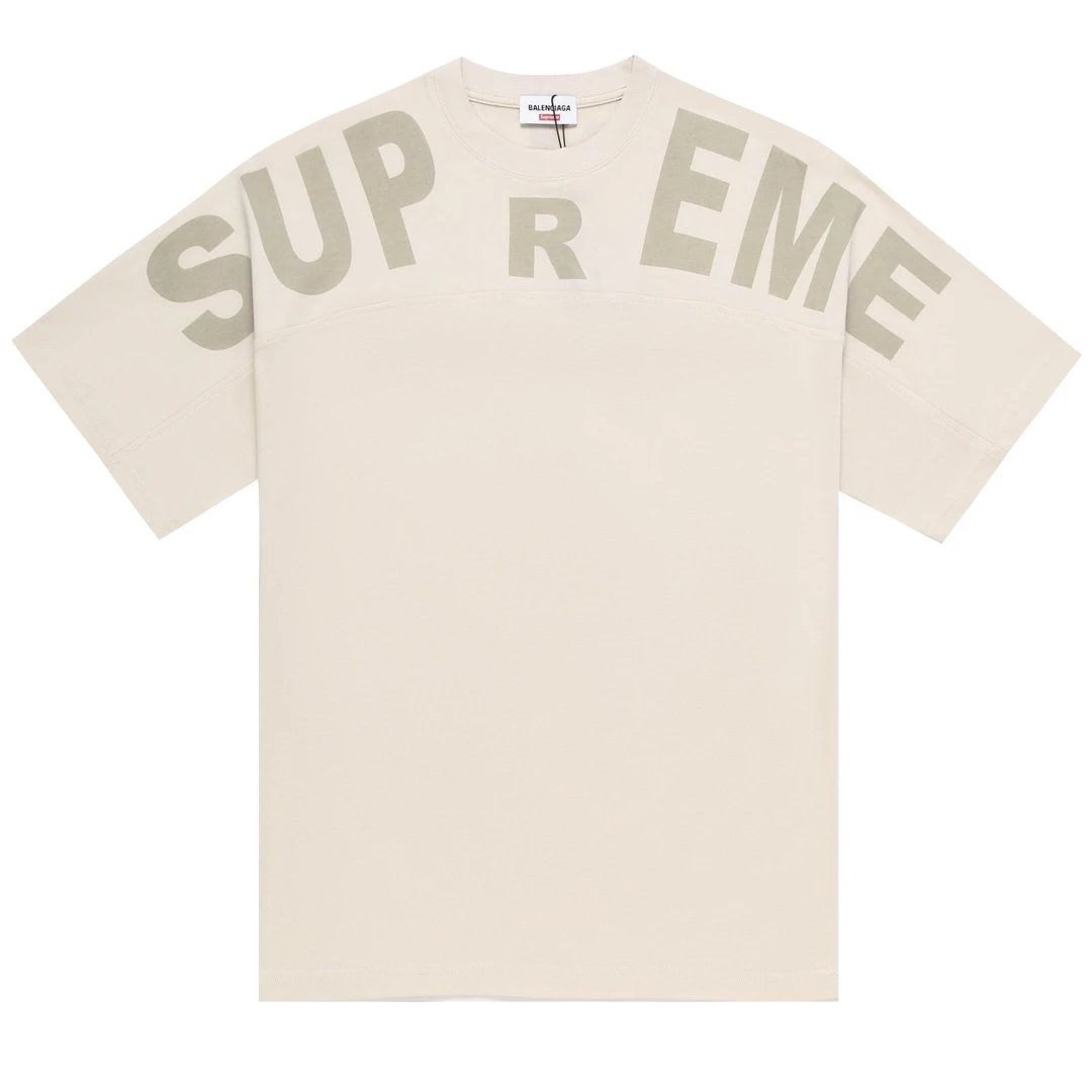 Balenciaga T-shirt 25ss New Pure Cotton Unisex Style T T-shirt OS Loose Fit Base Shirt Short Sleeve Top T-Shirt