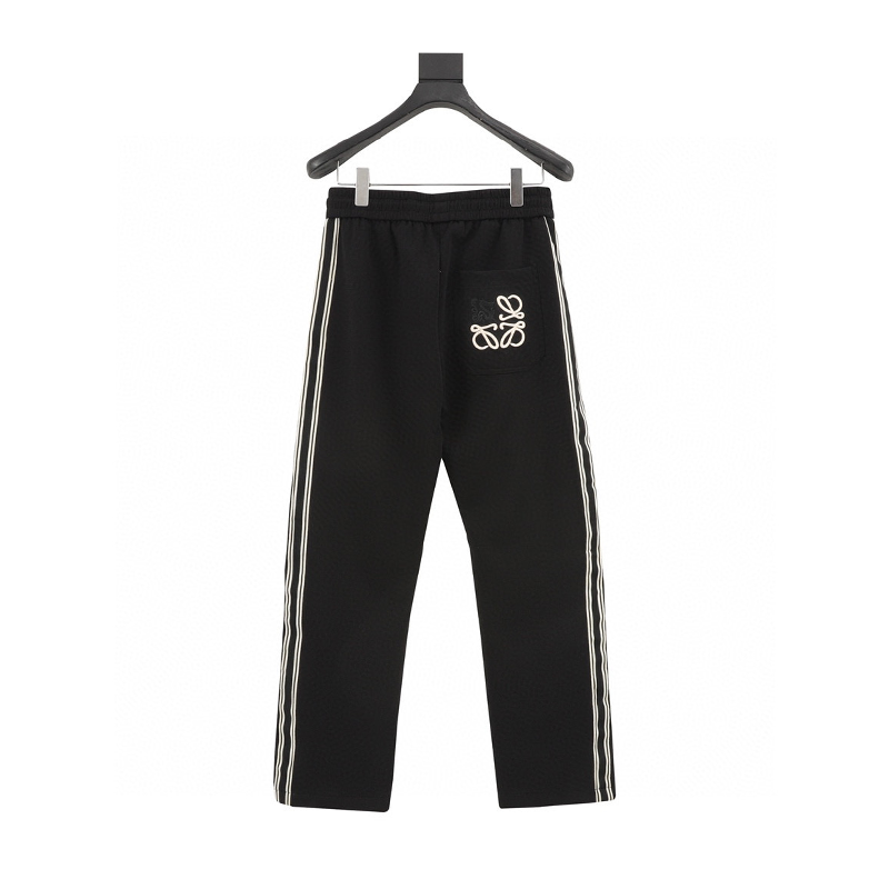 LOEWE Sweatpants Back Pocket Weave Embroidered Ribbon Casual Pants for Men and Women