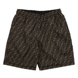FENDl Shorts Full Print Double F Letter Old Flower Print logo Five-point Shorts25ss New Drawstring Casual Summer Pants American Style5Two-in-One Casual Sweatpants for Men and Women, Pure Cotton Joggers