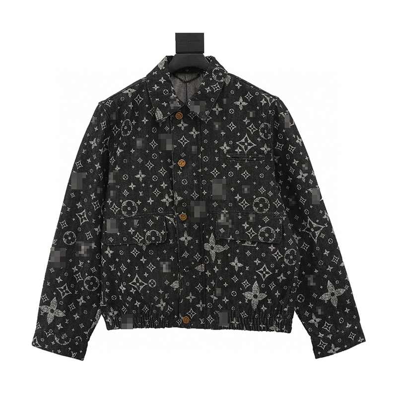 Louis Vuitton LV Jackets Jacquard Denim Coat for Men and Women