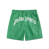 Palm Angels Shorts Top Version Letter logo Printed Shorts Casual Beach Pants Sports Five Points