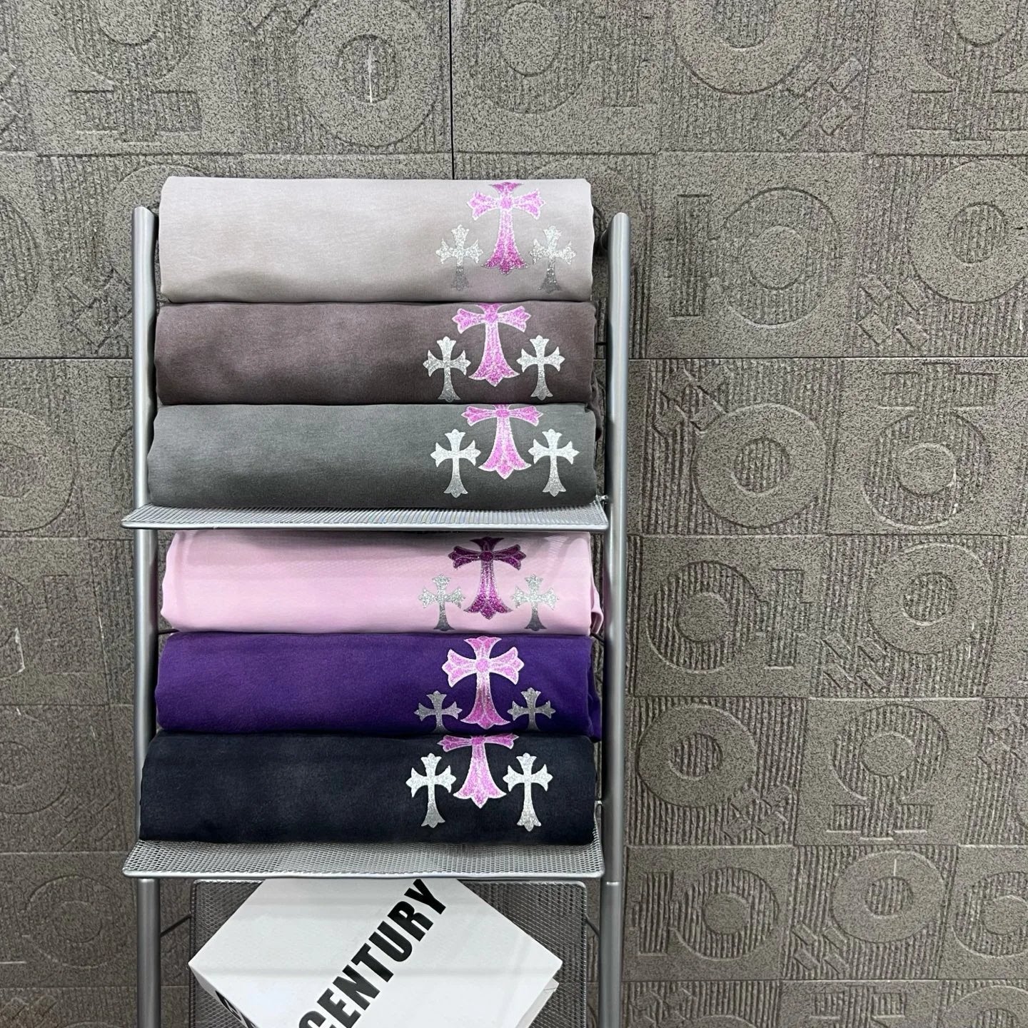Chrome Hearts T-shirt Front and back Sanskrit letter print logo round Neck Short Sleeve25ss New pure cotton T Unisex T-Shirt OS Drop Shoulder Loose Fit Base Shirt Top T-Shirt Short Sleeve