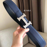 Hermes Belt Top version Men's Belt Width3.8cm Mesh H Steel Buckle Selected Double-Sided Calf Leather Double-Sided Available H Home Belt