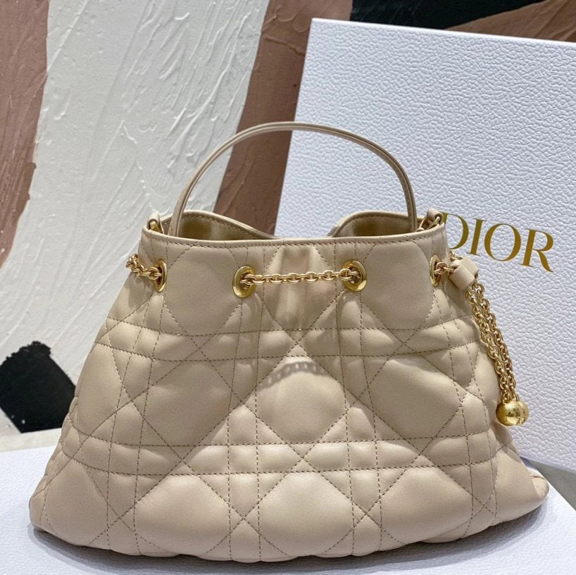 Dior Women's Bag Top version 【Version】Level Surrogate Shopping2023Summer New Ladies ammi Small Golden Beads Steamed Pork Dumplings Bag Small Golden Balls Sheepskin Handbag Women's Bag Cloud Bag Steamed Pork Dumplings Bag Shoulder Messenger Bag Clutch Bag